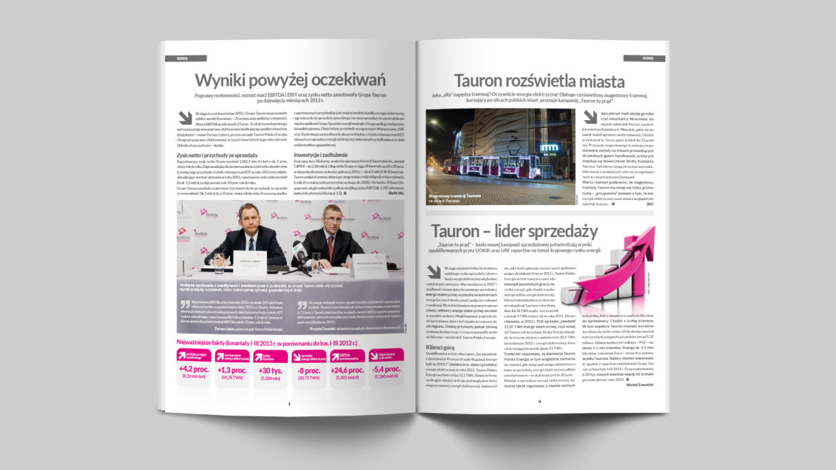 magazyn Polska Energia Tauron – Content Tube